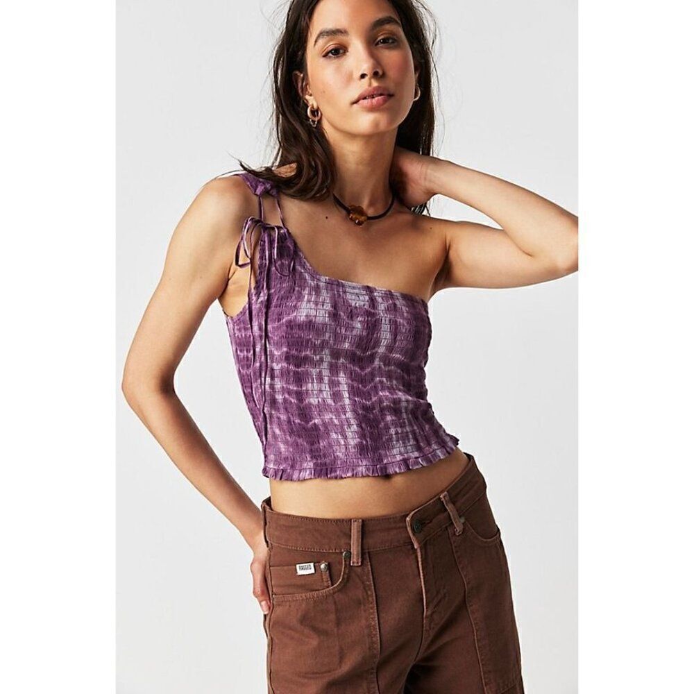 NWT FREE PEOPLE FP One - Kalli One Shoulder‎ Top Size Medium - Picture 3 of 14